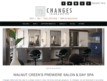 Tablet Screenshot of changessalon.com